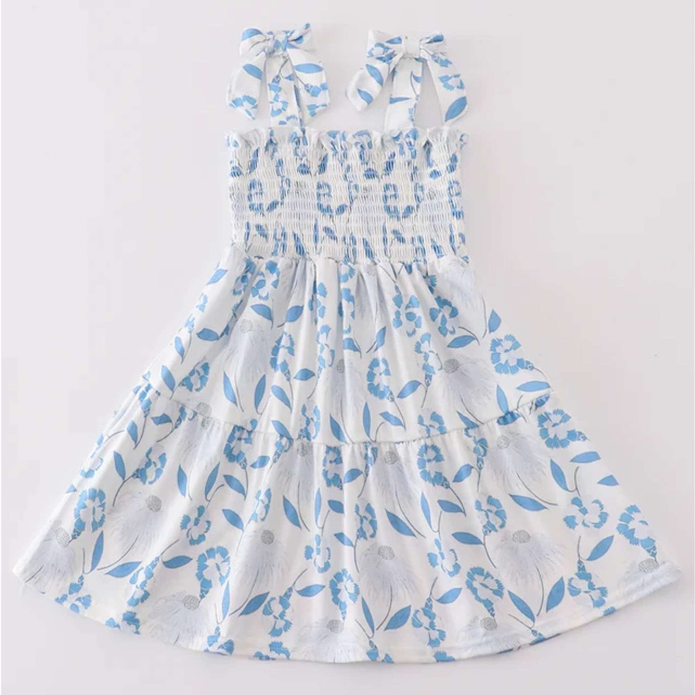 Girl Blue Porcelain Dress